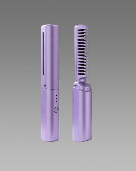 Meneflix Portable Adjustable Hair Straightener Comb