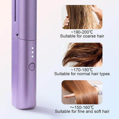 Meneflix Portable Adjustable Hair Straightener Comb